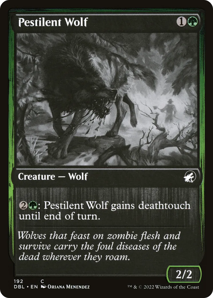 Pestilent Wolf — Innistrad: Double Feature — Magic: The Gathering