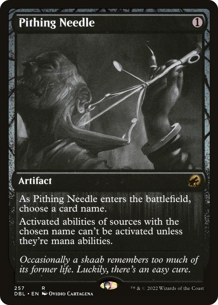 Pithing Needle — Innistrad: Double Feature — Magic: The Gathering