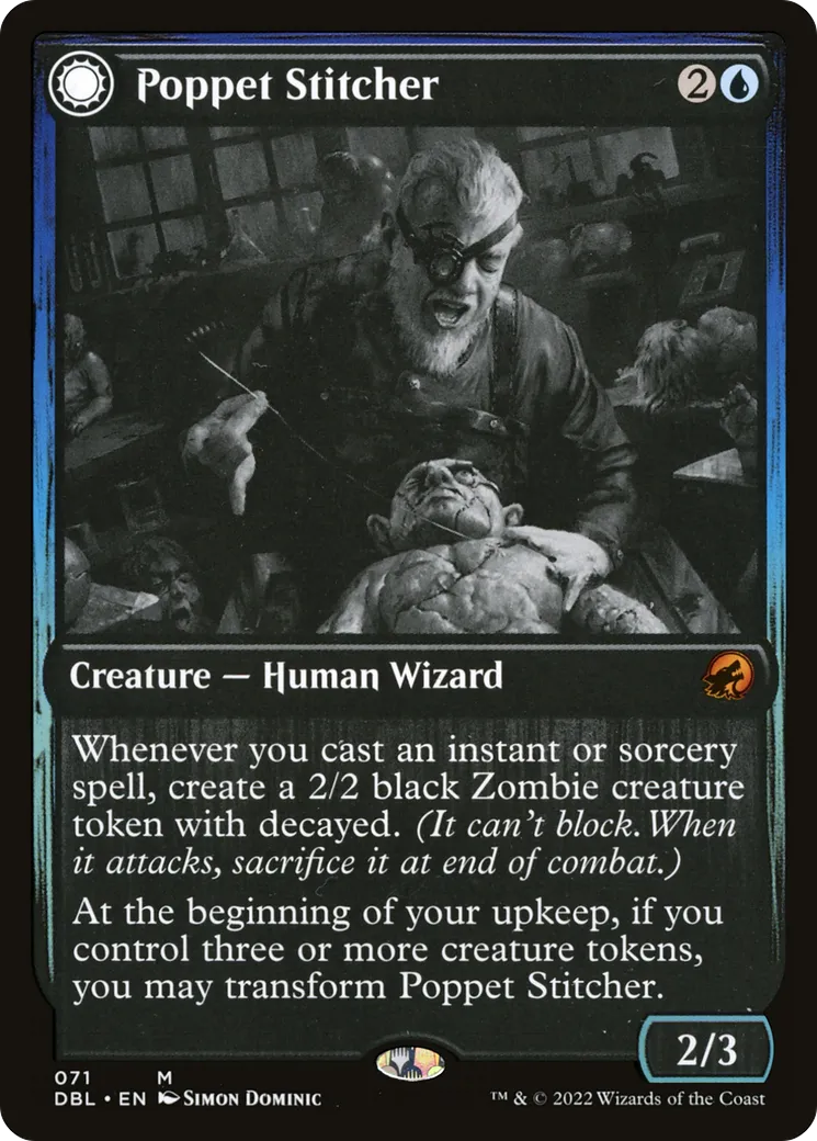 Poppet Stitcher // Poppet Factory — Innistrad: Double Feature — Magic: The Gathering