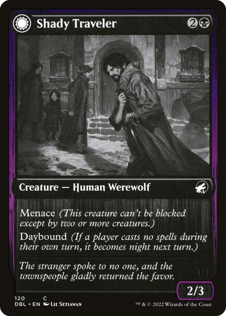 Voyageur suspect // Prédateur en chasse — Innistrad: Double Feature — Magic: The Gathering