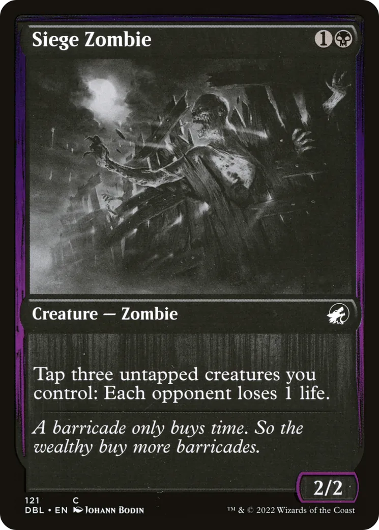 Siege Zombie — Innistrad: Double Feature — Magic: The Gathering