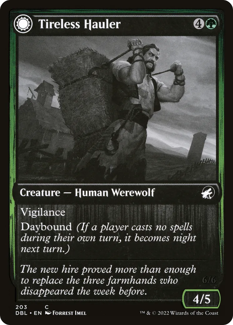 Tireless Hauler // Dire-Strain Brawler — Innistrad: Double Feature — Magic: The Gathering
