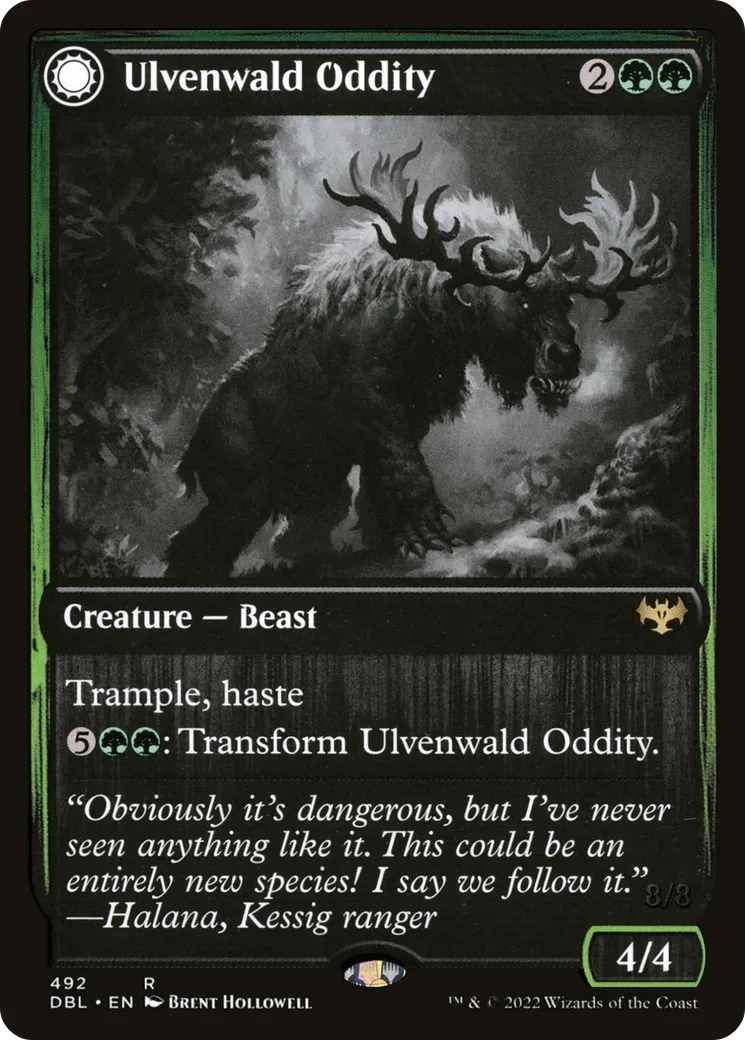 Bizarrerie de l'Ulvenwald // Béhémoth de l'Ulvenwald — Innistrad: Double Feature — Magic: The Gathering