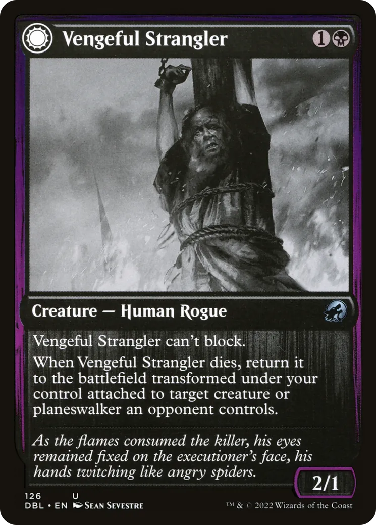 Vengeful Strangler // Strangling Grasp — Innistrad: Double Feature — Magic: The Gathering