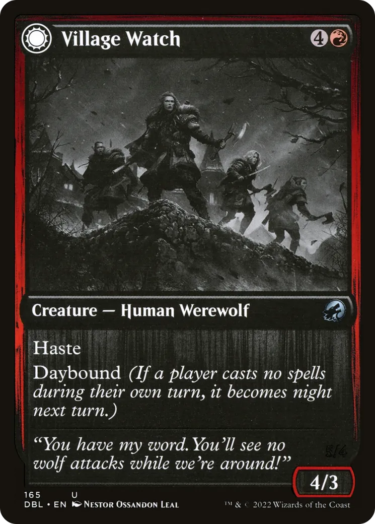 Village Watch // Village Reavers — Innistrad: Double Feature — Magic: The Gathering