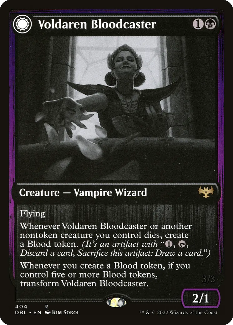 Voldaren Bloodcaster // Bloodbat Summoner — Innistrad: Double Feature — Magic: The Gathering