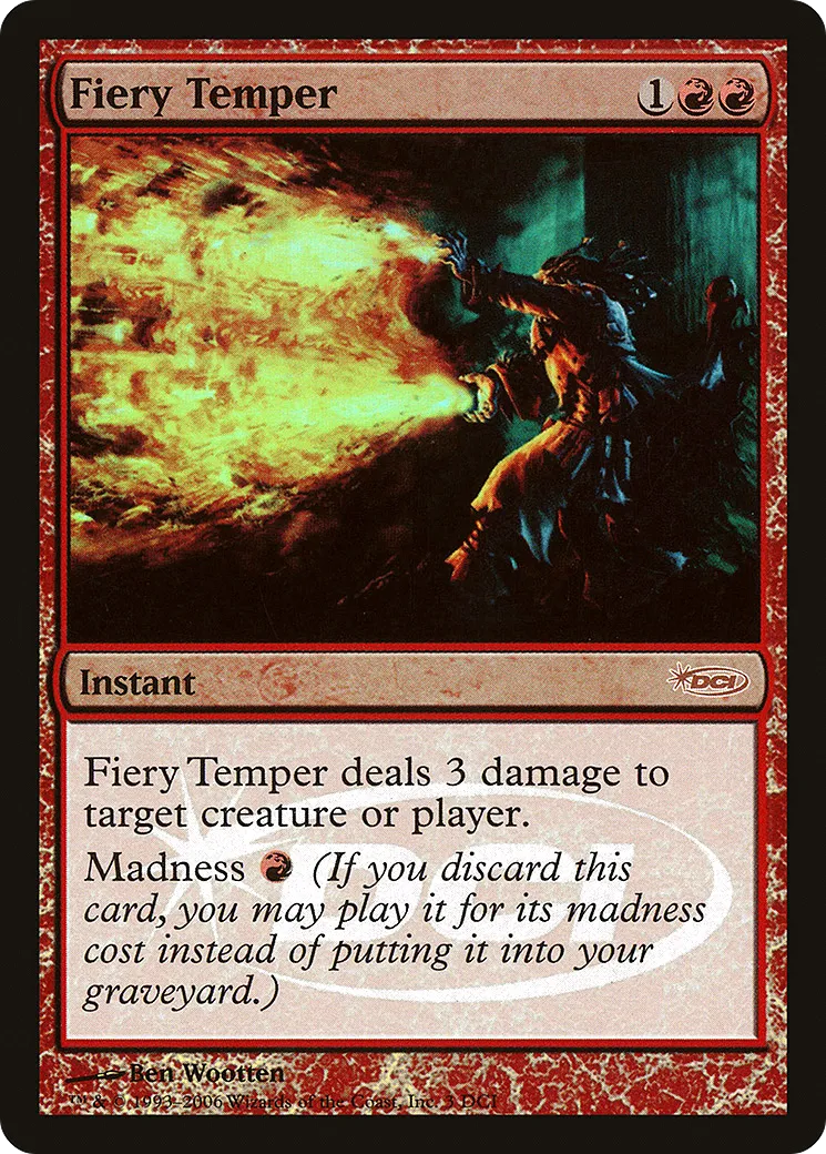 Fiery Temper — DCI Promos — Magic: The Gathering