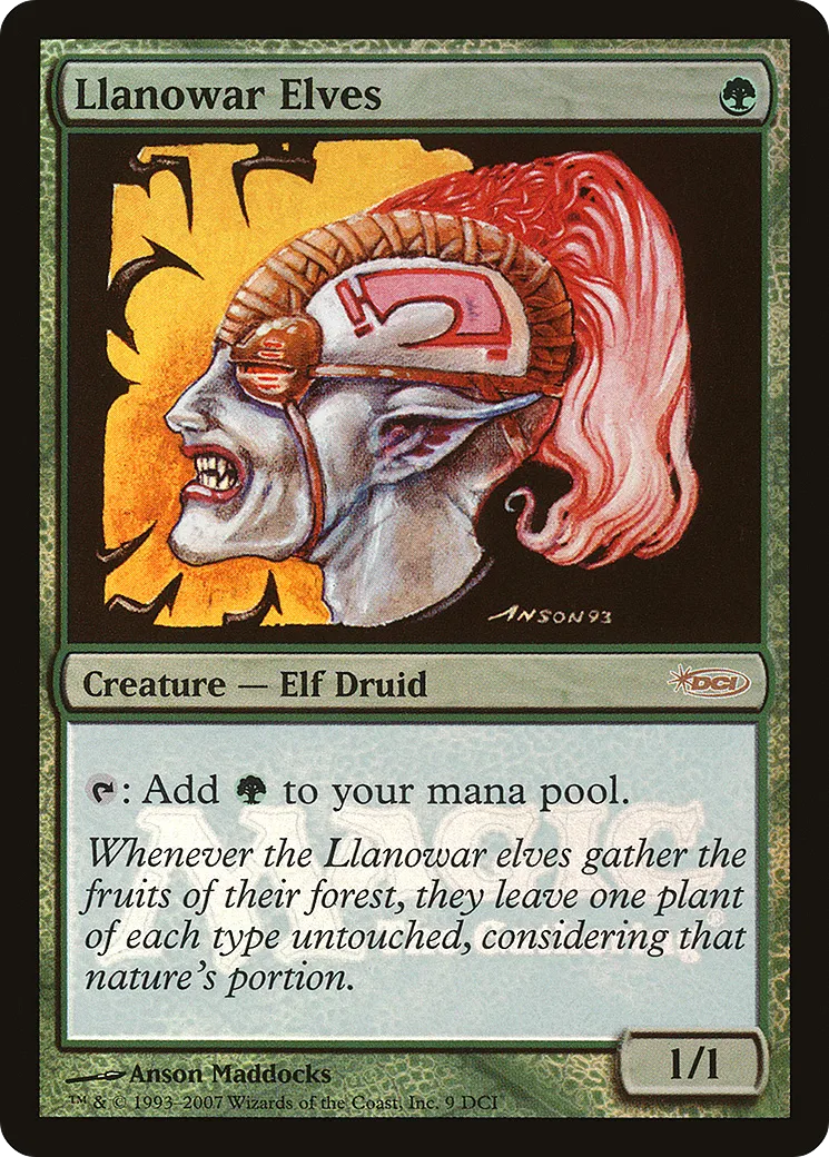 Llanowar Elves — DCI Promos — Magic: The Gathering