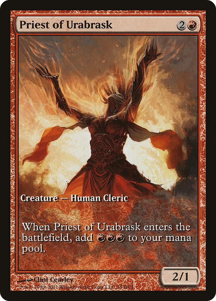 Priest of Urabrask — DCI Promos — Magic: The Gathering