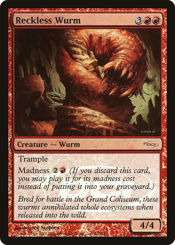 Reckless Wurm — DCI Promos — Magic: The Gathering
