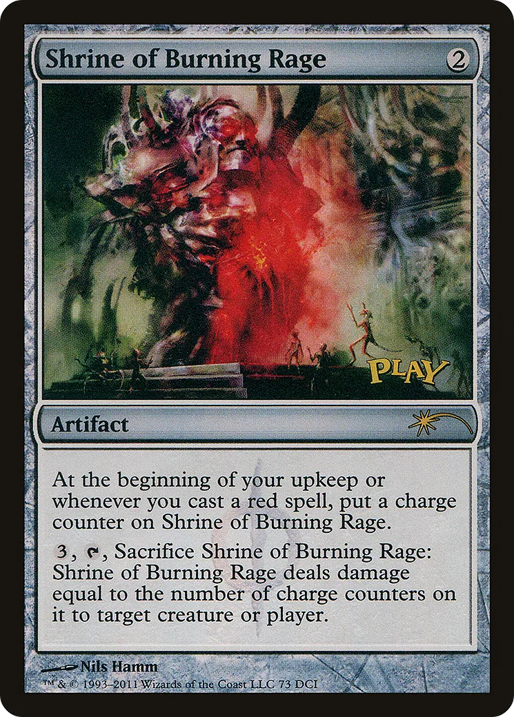 Reliquaire de la Rage brûlante — DCI Promos — Magic: The Gathering