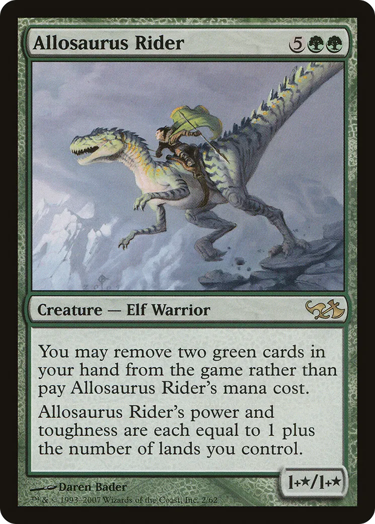 Chevaucheur d'allosaure — Duel Decks: Elves vs. Goblins — Magic: The Gathering