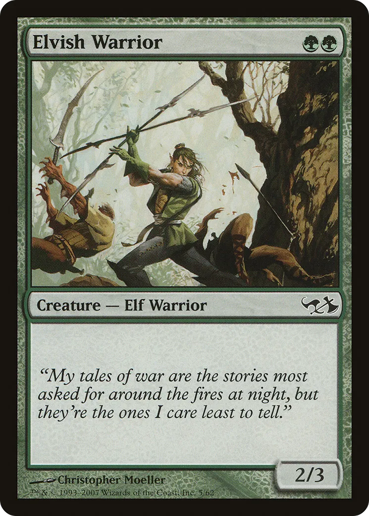 Guerrier elfe — Duel Decks: Elves vs. Goblins — Magic: The Gathering