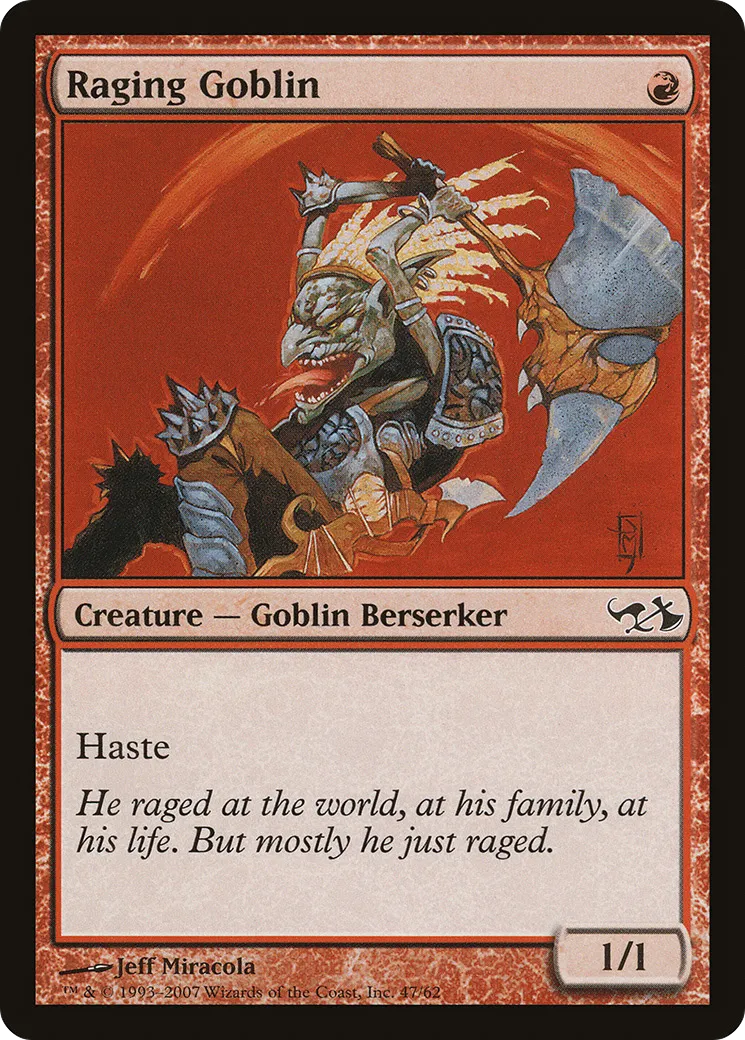 Raging Goblin — Duel Decks: Elves vs. Goblins — Magic: The Gathering