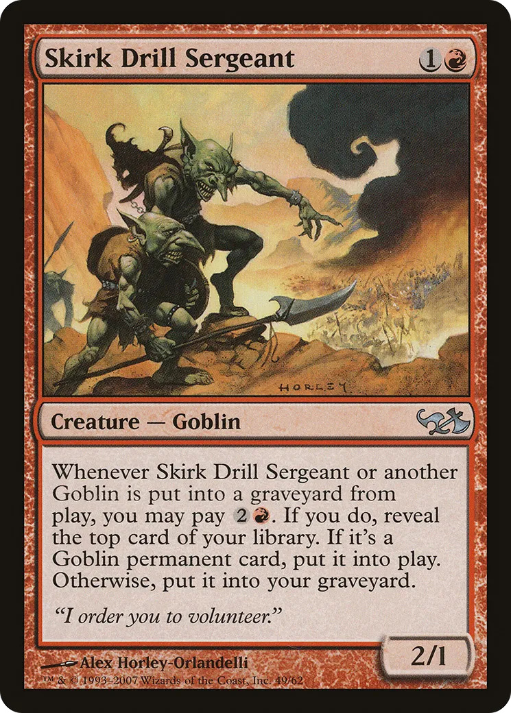 Sergent instructeur skirkien — Duel Decks: Elves vs. Goblins — Magic: The Gathering