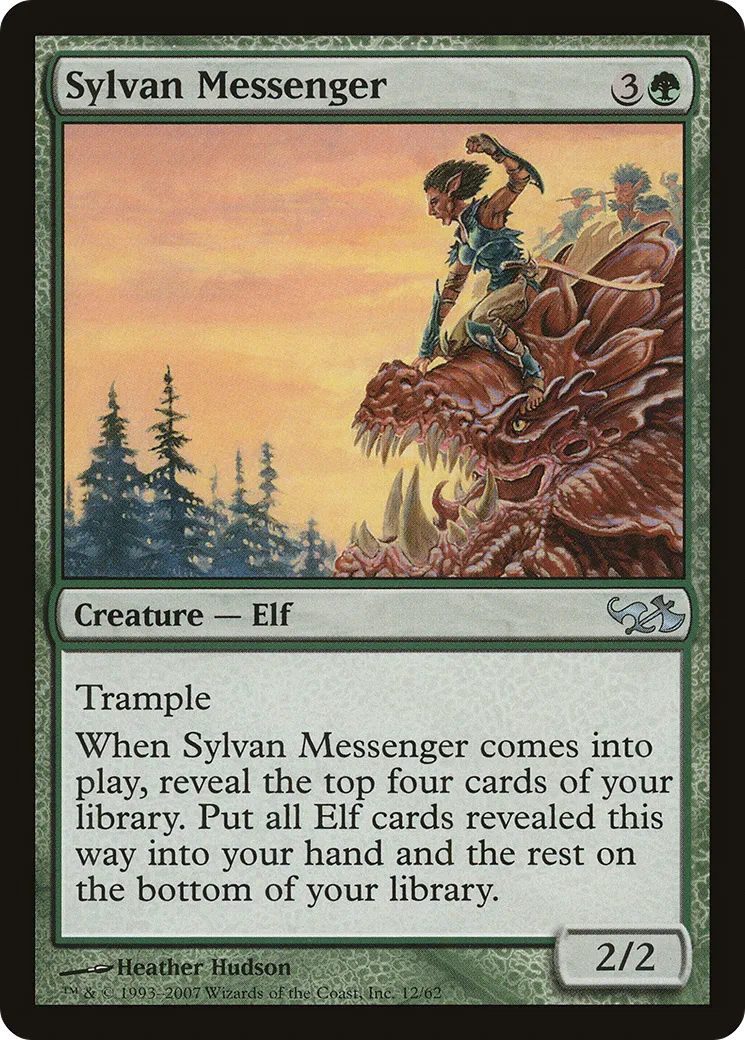 Sylvan Messenger — Duel Decks: Elves vs. Goblins — Magic: The Gathering
