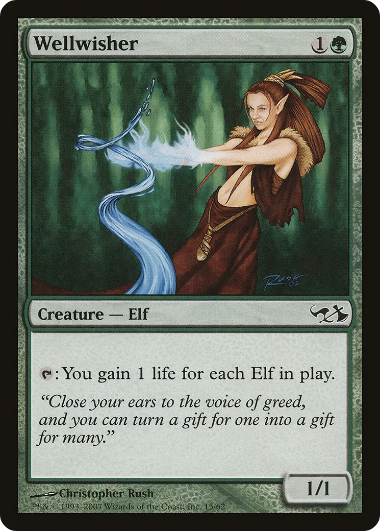 Wellwisher — Duel Decks: Elves vs. Goblins — Magic: The Gathering