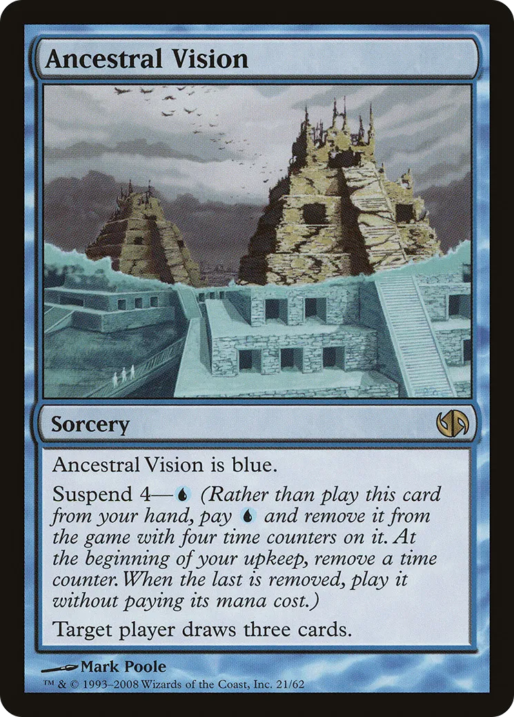 Ancestral Vision from Duel Decks: Jace vs. Chandra - Magic: The Gathering