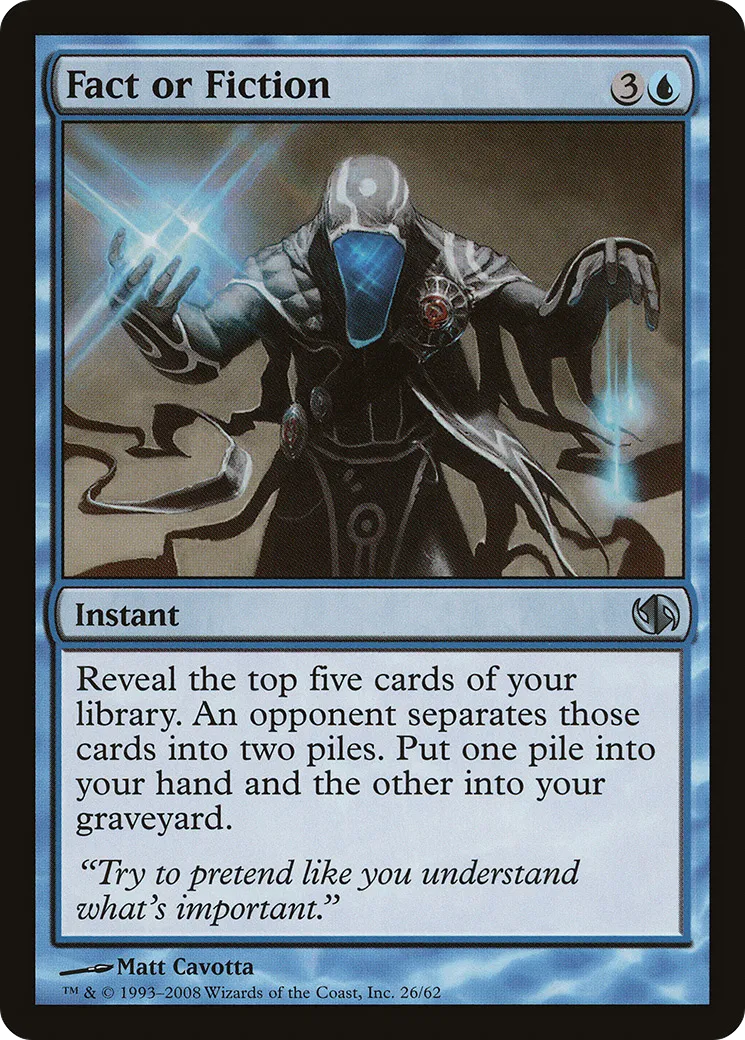Fait ou fiction — Duel Decks: Jace vs. Chandra — Magic: The Gathering