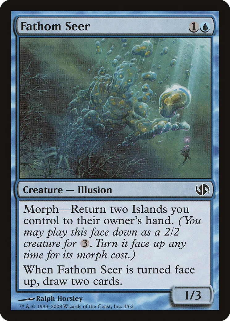 Fathom Seer from Duel Decks: Jace vs. Chandra - Magic: The Gathering