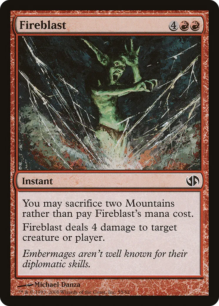 Fireblast from Duel Decks: Jace vs. Chandra - Magic: The Gathering