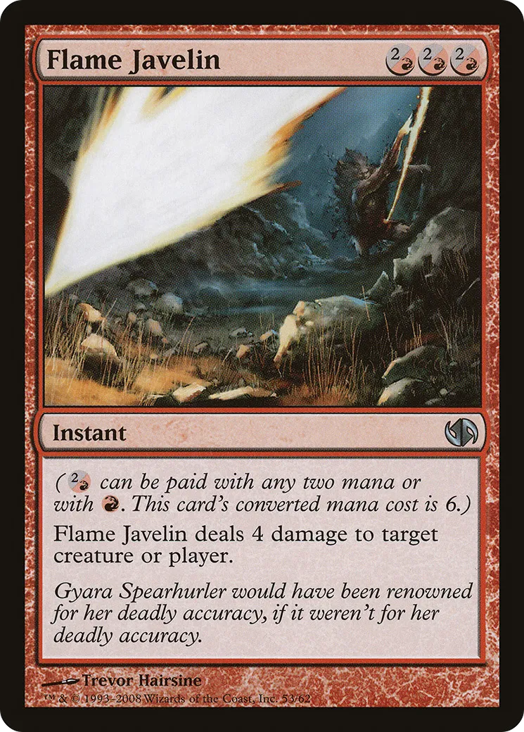 Javelot de flammes from Duel Decks: Jace vs. Chandra - Magic: The Gathering