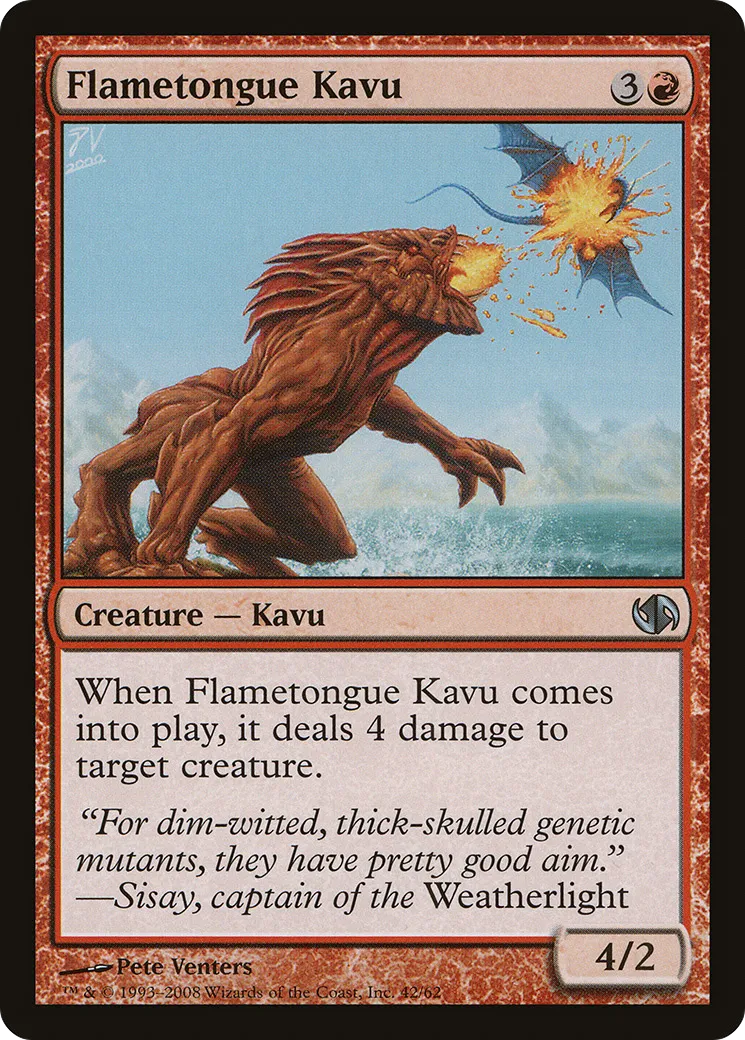 Flametongue Kavu — Duel Decks: Jace vs. Chandra — Magic: The Gathering