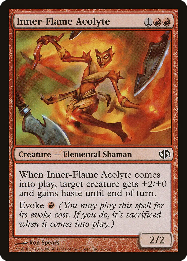 Inner-Flame Acolyte — Duel Decks: Jace vs. Chandra — Magic: The Gathering