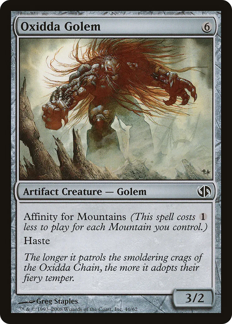 Oxidda Golem from Duel Decks: Jace vs. Chandra - Magic: The Gathering