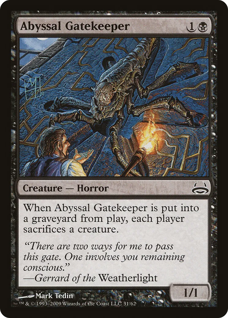 Abyssal Gatekeeper — Duel Decks: Divine vs. Demonic — Magic: The Gathering