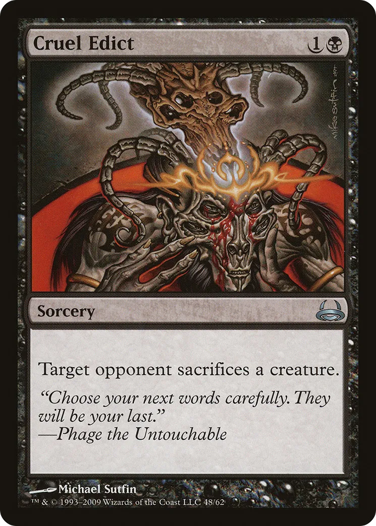 Édit cruel — Duel Decks: Divine vs. Demonic — Magic: The Gathering