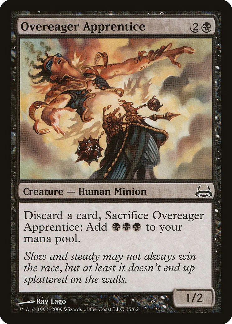 Overeager Apprentice from Duel Decks: Divine vs. Demonic - Magic: The Gathering