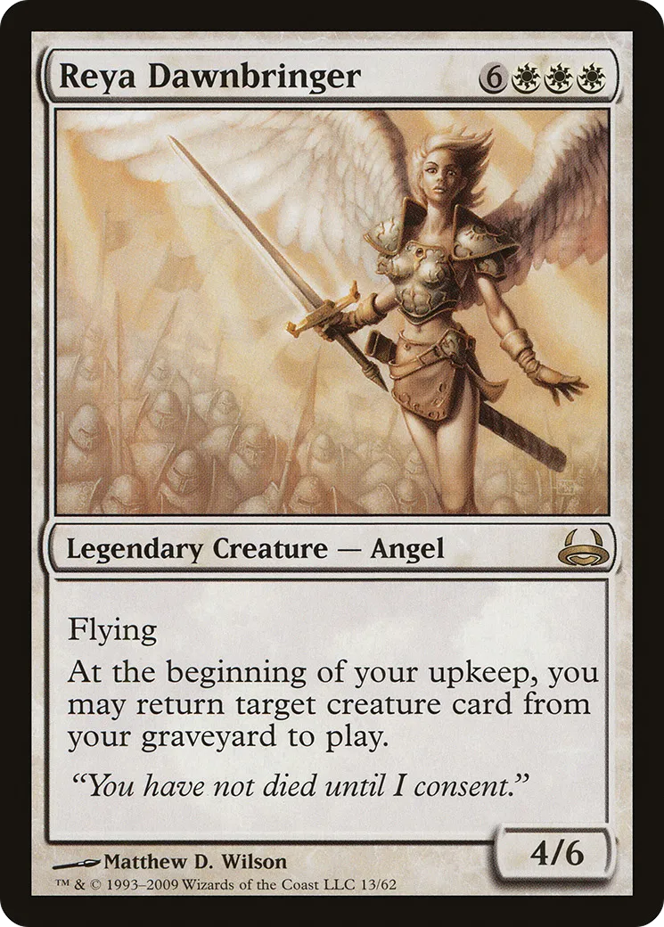 Reya Aubevenant — Duel Decks: Divine vs. Demonic — Magic: The Gathering