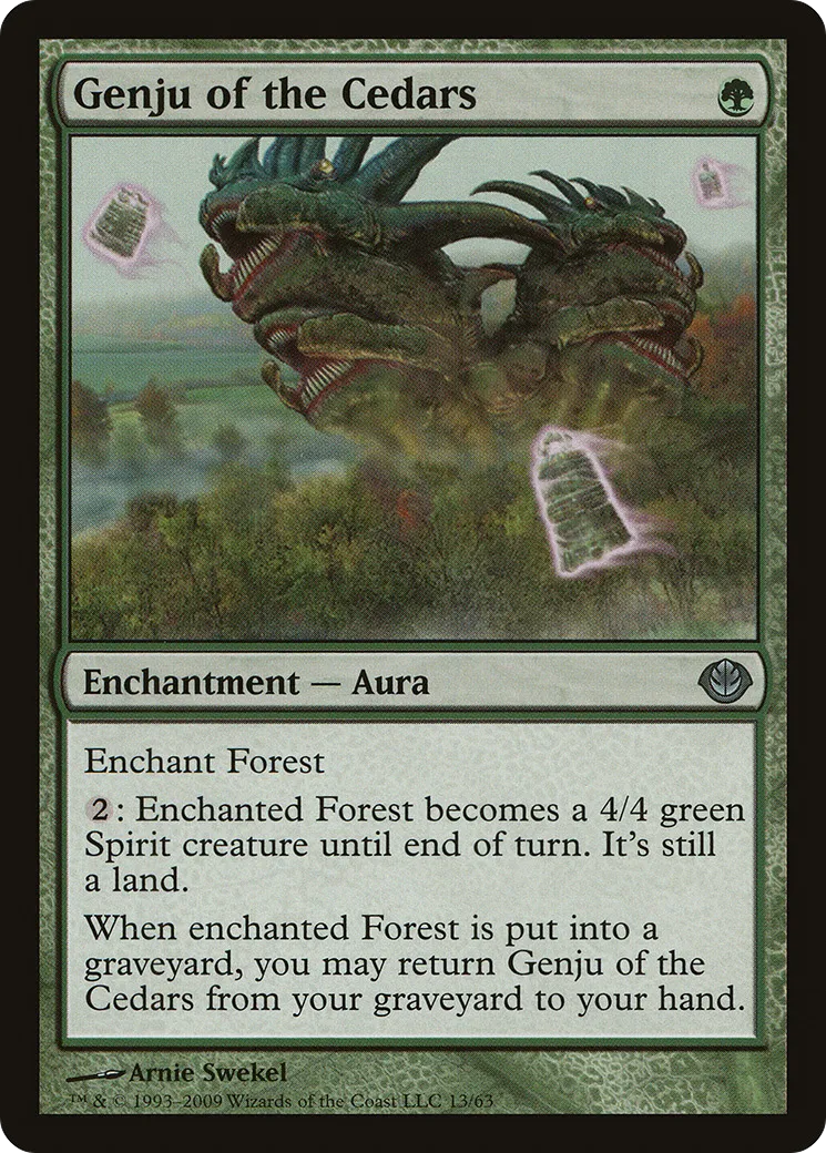 Genju of the Cedars — Duel Decks: Garruk vs. Liliana — Magic: The Gathering