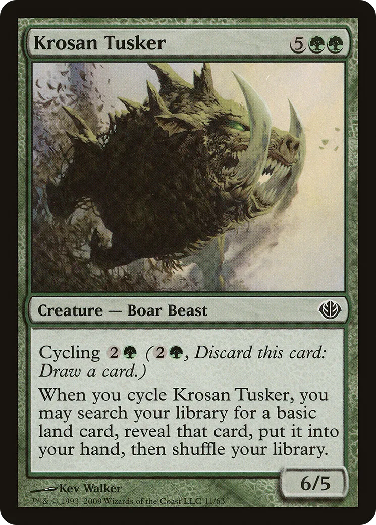 Krosan Tusker — Duel Decks: Garruk vs. Liliana — Magic: The Gathering