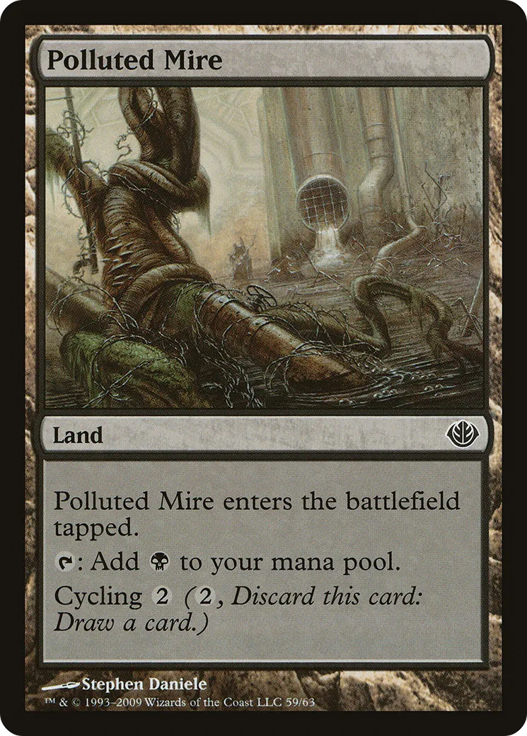 Polluted Mire — Duel Decks: Garruk vs. Liliana — Magic: The Gathering