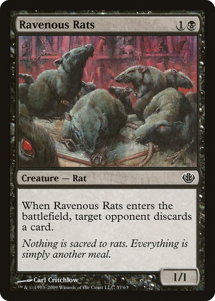 Ravenous Rats from Duel Decks: Garruk vs. Liliana - Magic: The Gathering