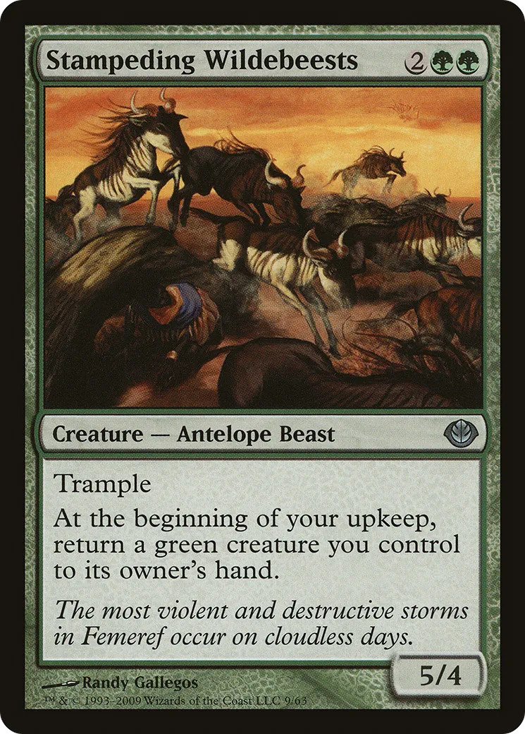 Stampeding Wildebeests — Duel Decks: Garruk vs. Liliana — Magic: The Gathering
