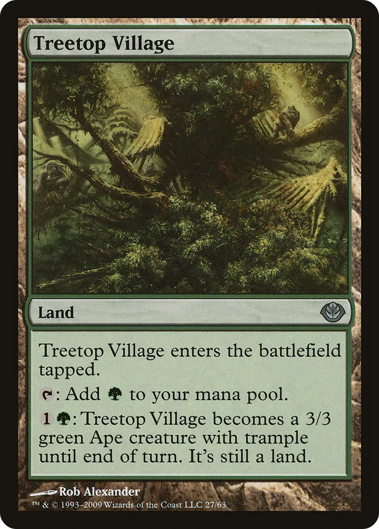 Treetop Village — Duel Decks: Garruk vs. Liliana — Magic: The Gathering