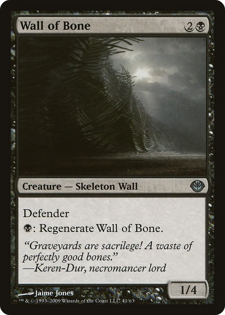 Wall of Bone — Duel Decks: Garruk vs. Liliana — Magic: The Gathering
