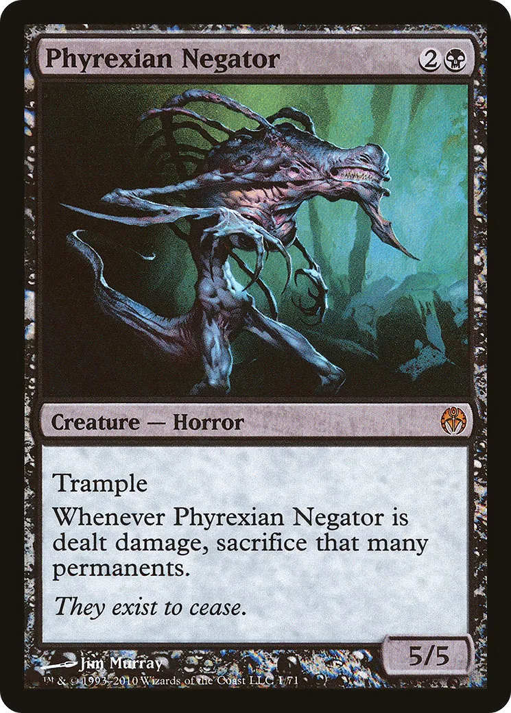Négateur Phyrexian from Duel Decks: Phyrexia vs. the Coalition - Magic: The Gathering