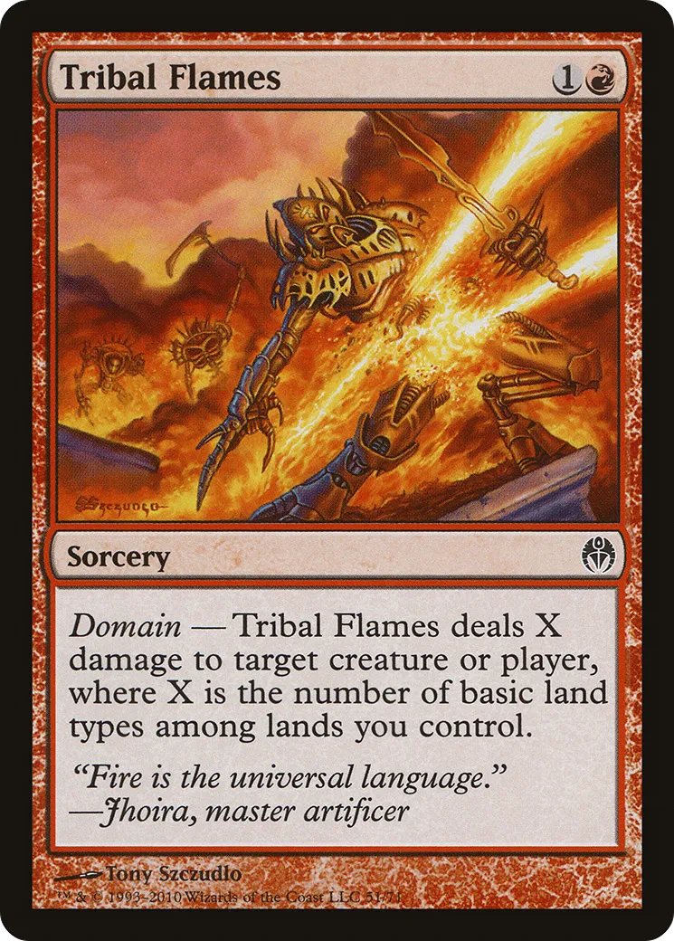 Flammes tribales — Duel Decks: Phyrexia vs. the Coalition — Magic: The Gathering