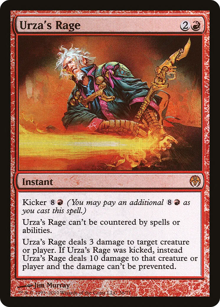 Rage selon Urza — Duel Decks: Phyrexia vs. the Coalition — Magic: The Gathering