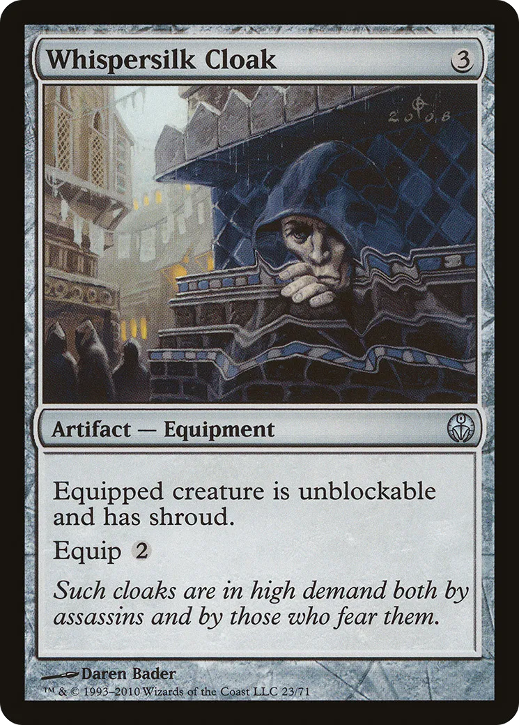 Whispersilk Cloak — Duel Decks: Phyrexia vs. the Coalition — Magic: The Gathering