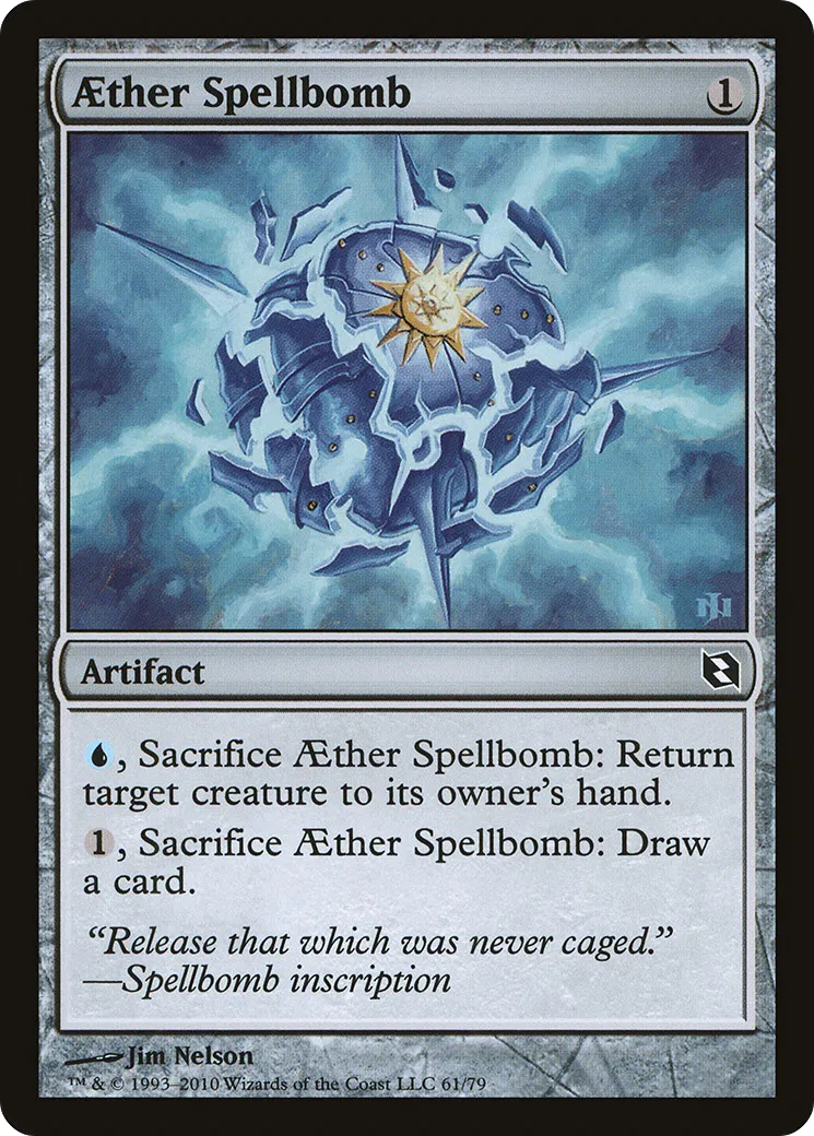 Aether Spellbomb — Duel Decks: Elspeth vs. Tezzeret — Magic: The Gathering