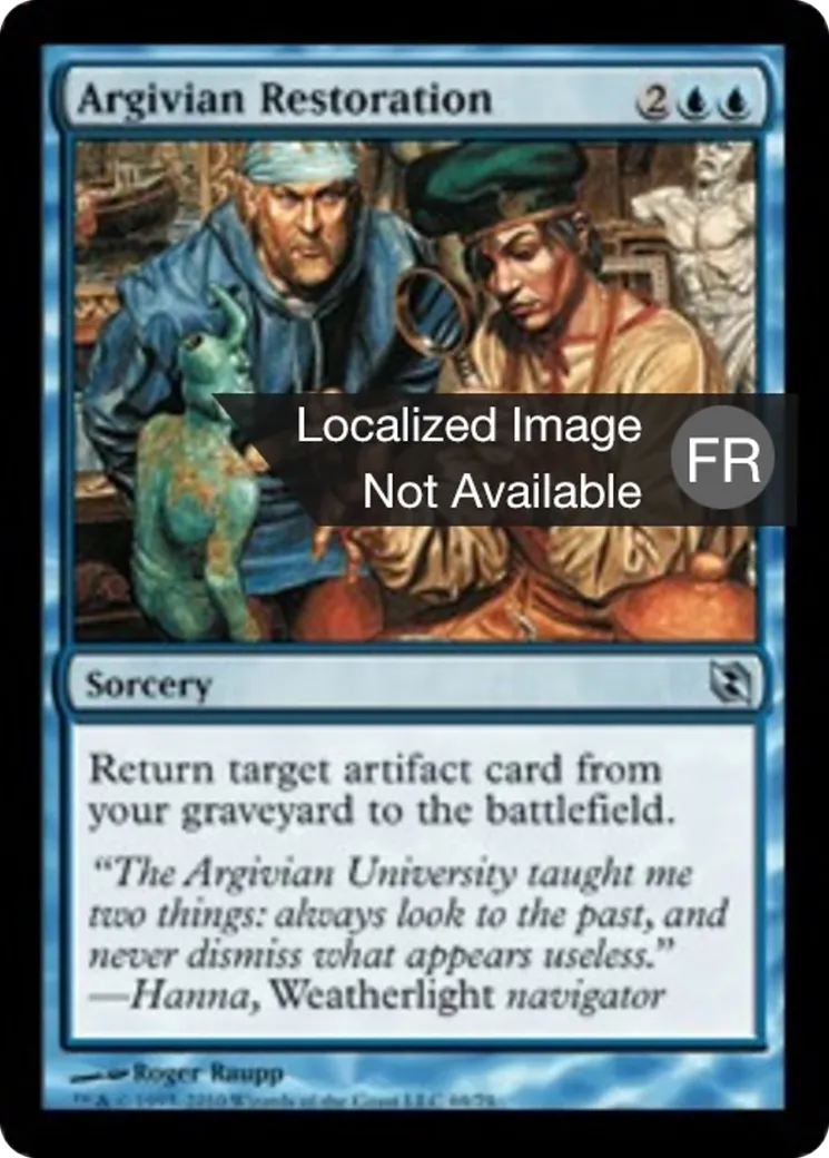 Restauration arvigiane — Duel Decks: Elspeth vs. Tezzeret — Magic: The Gathering