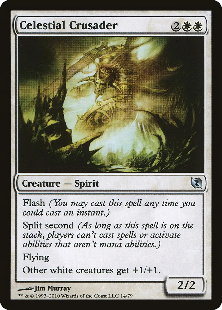 Celestial Crusader from Duel Decks: Elspeth vs. Tezzeret - Magic: The Gathering
