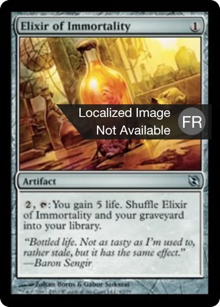 Élixir d'immortalité from Duel Decks: Elspeth vs. Tezzeret - Magic: The Gathering