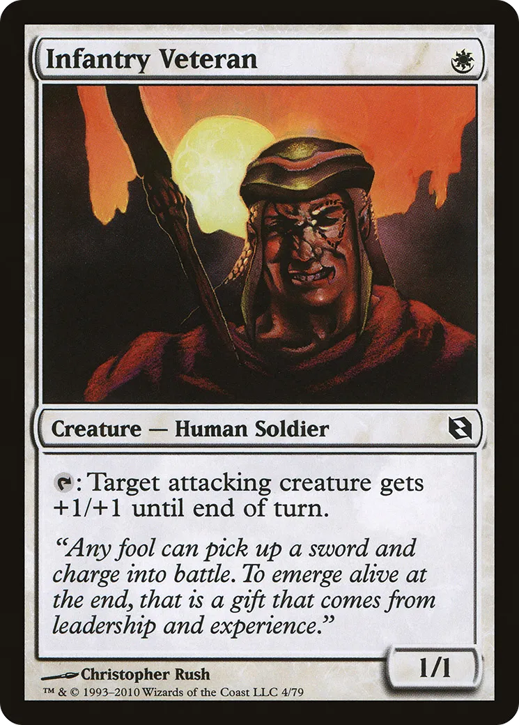 Infantry Veteran — Duel Decks: Elspeth vs. Tezzeret — Magic: The Gathering