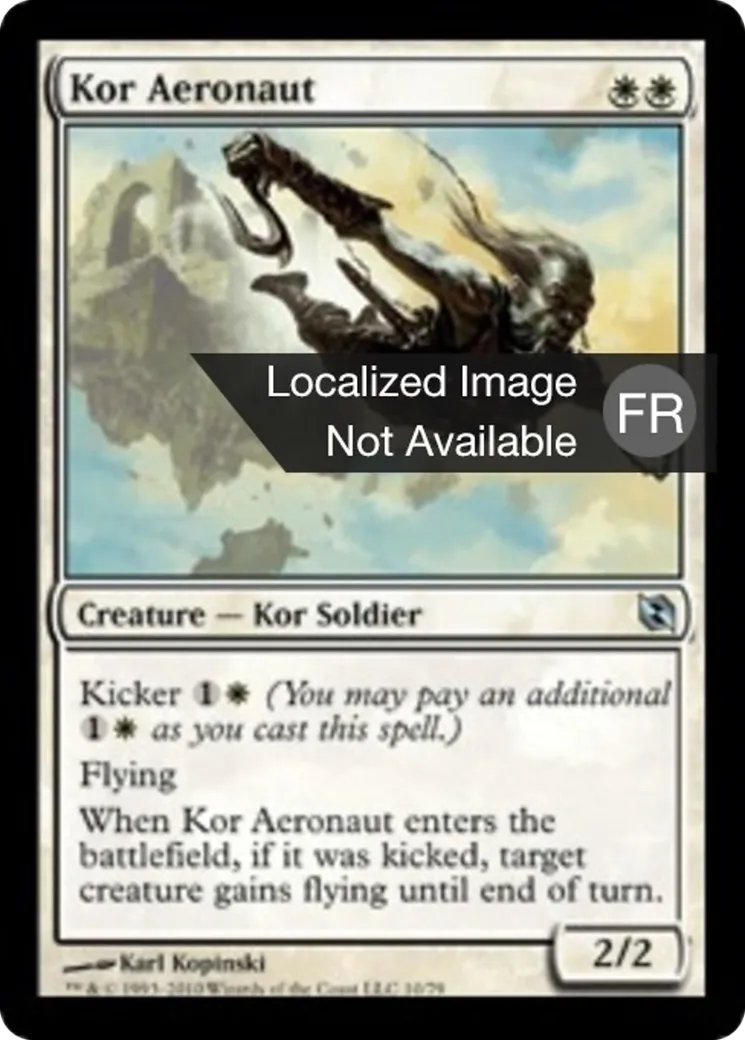 Aéronaute kor — Duel Decks: Elspeth vs. Tezzeret — Magic: The Gathering